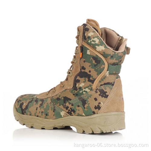 Black Leather Men Waterproof Cheap Security Boots